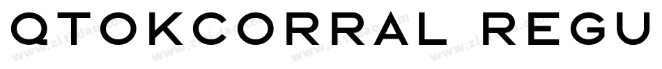 QTOKCorral Regular字体转换